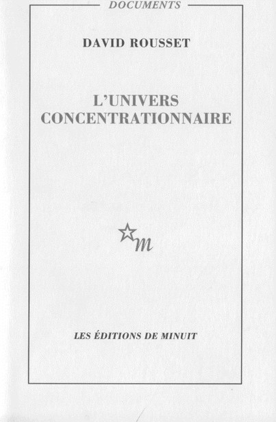 Couverture actuelle de L'univers concentrationnaire